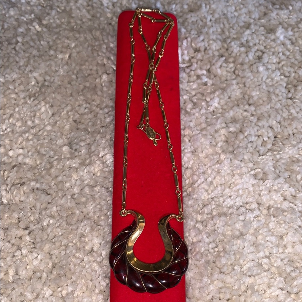 Sarah Coventry Gold and Brown Vintage Necklace
